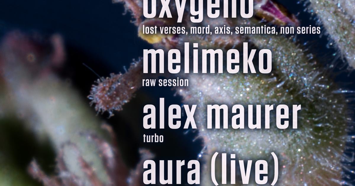Flyer: deep cut & Dark Presse w/ Oxygeno, Melimeko, Alex Maurer, Aura (live) - Hypnotic & Deep Techno