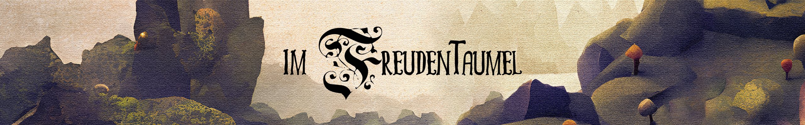 Im Freudentaumel Placeholder Hero Banner via Stable Diffusion 1.5 AI by a Top Secret International Glowie