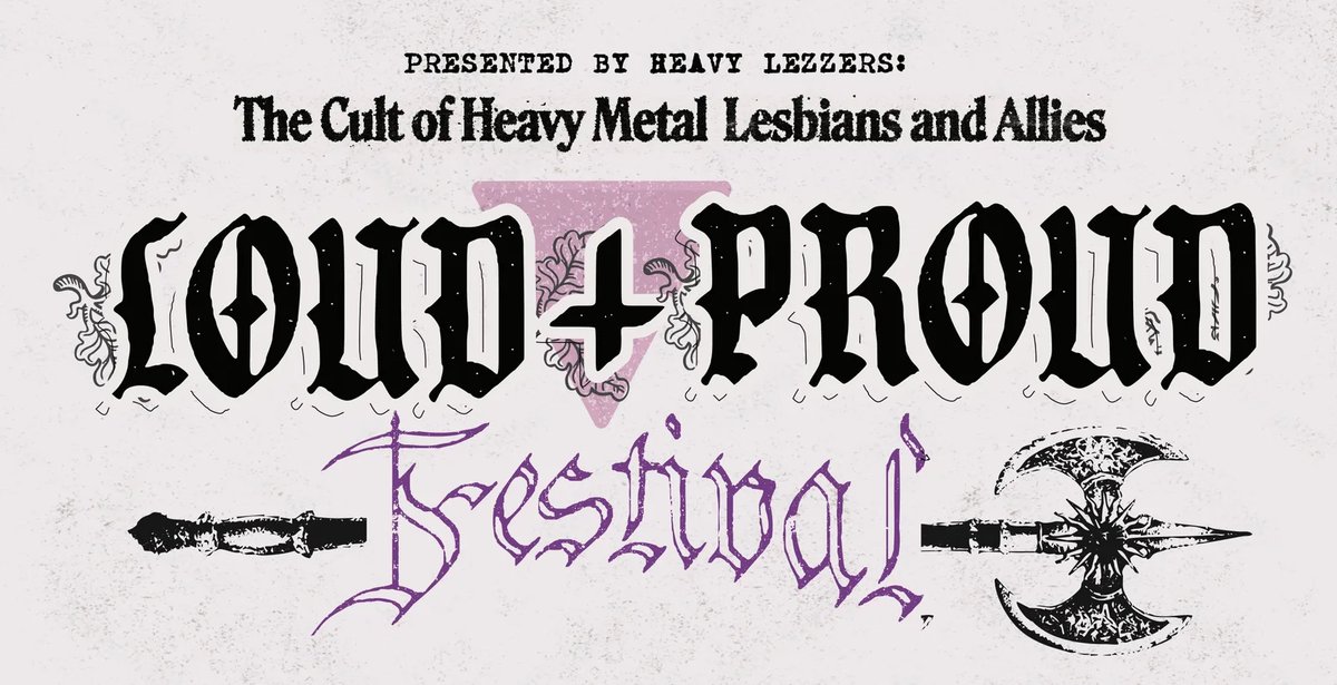 banner loud and proud festival heavy lezzers